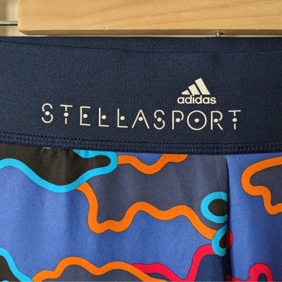 Adidas x Stella Sport Performance Blue Camouflage Leggings Size XS - Picture 9 of 10